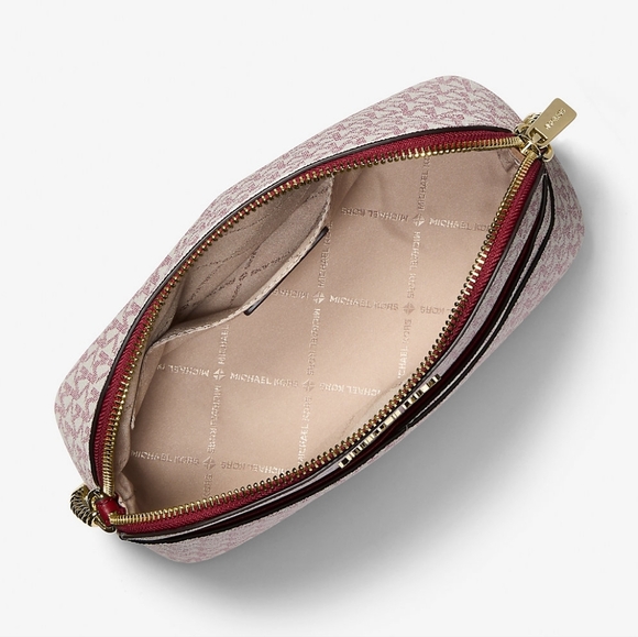 NWT Michael Kors Jet Set Medium Dome Logo Signature Bag - Picture 3 of 6